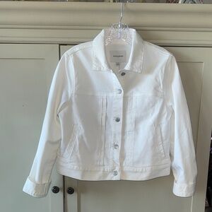 Banana Republic Cropped White Denim Jacket - NWT